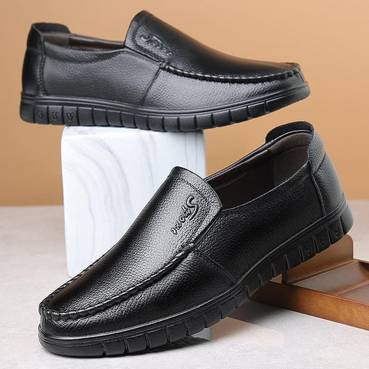 Italian business slip-on casual leather shoes