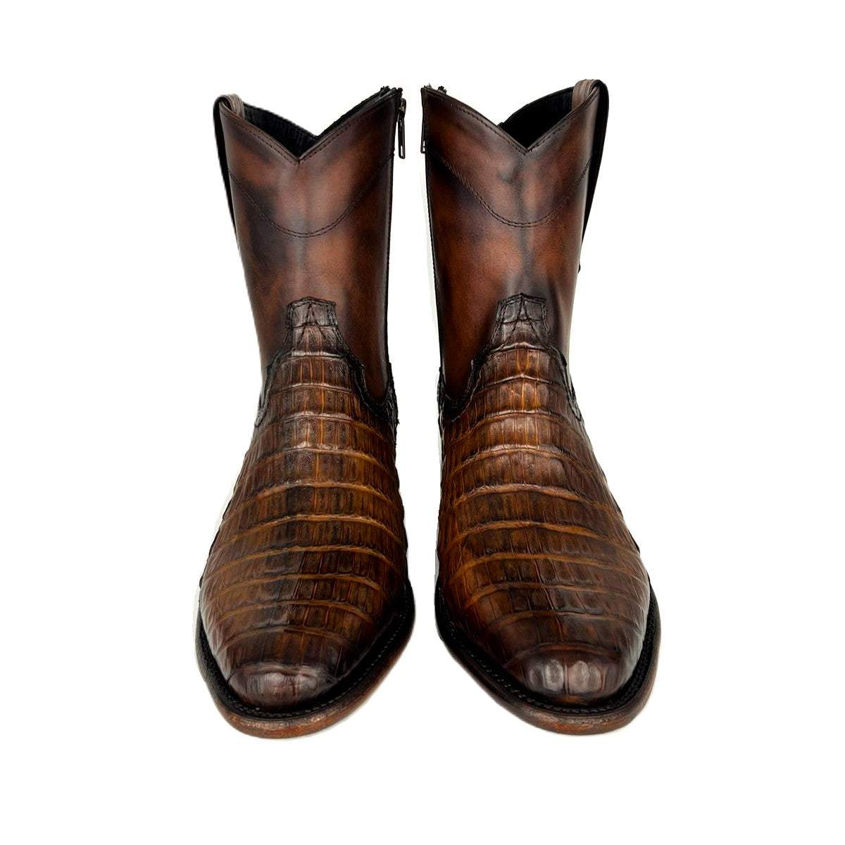 Emma Brown Alligator Boots