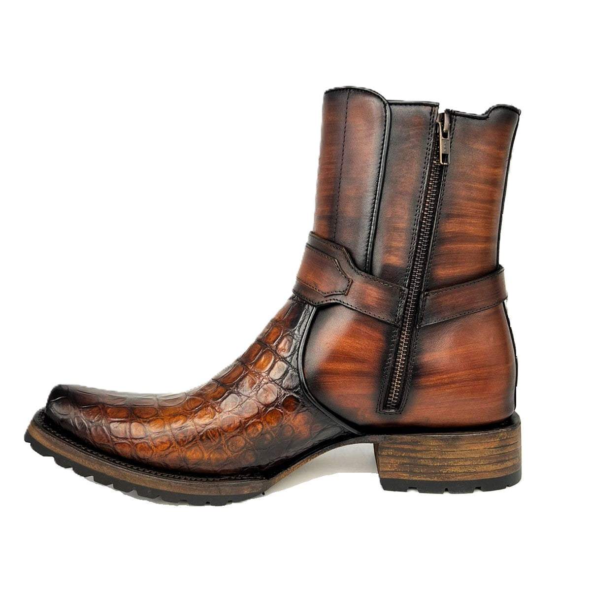 CARLO BROWN COCODRILO BOOTS