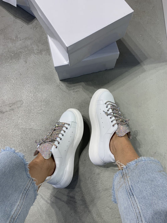 Women's Fashion Leather Sneakers