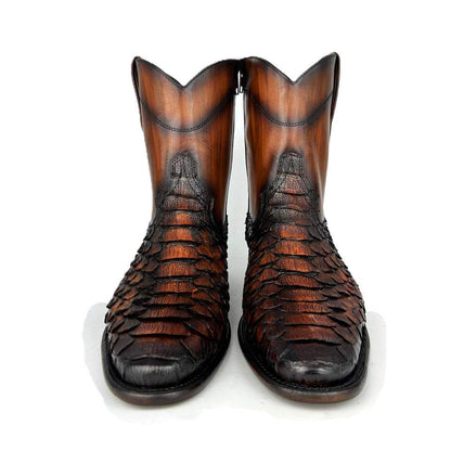 EMMA BROWN PITON BOOTS