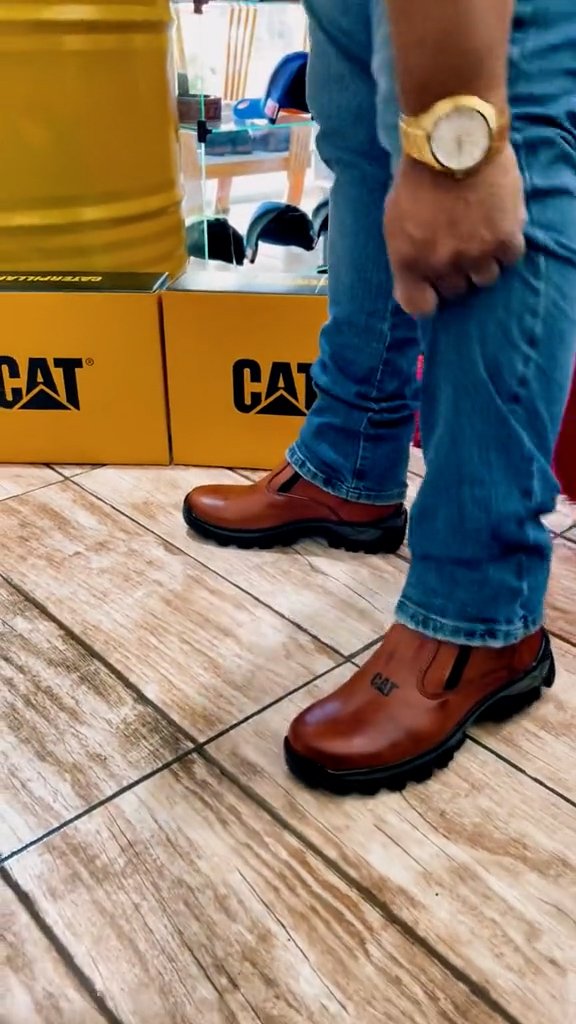 Men's Waterproof Double Zipper Casual Boots - CAT