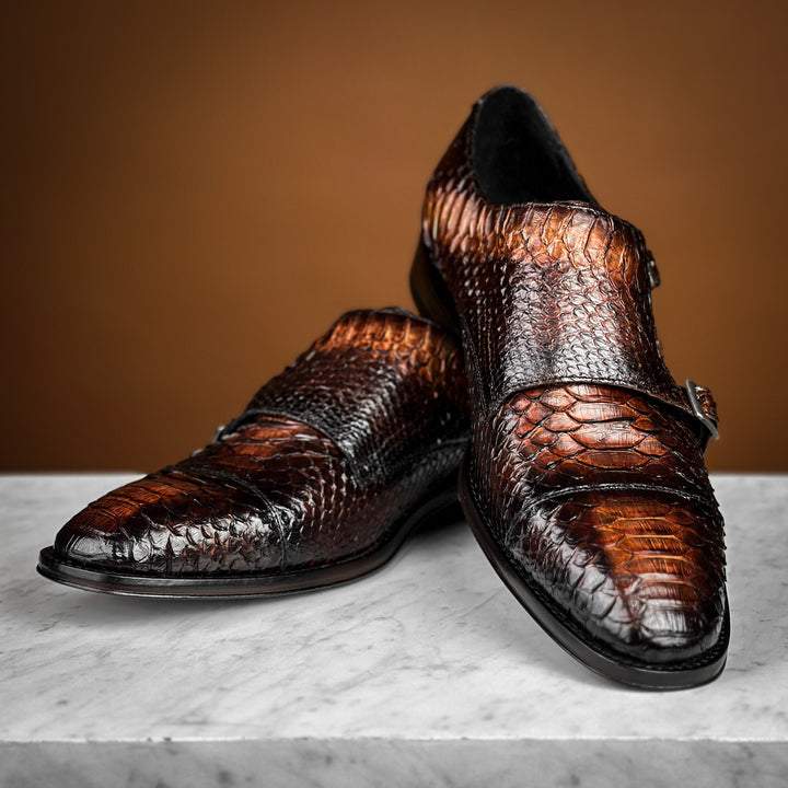 Original python all-match leather shoes