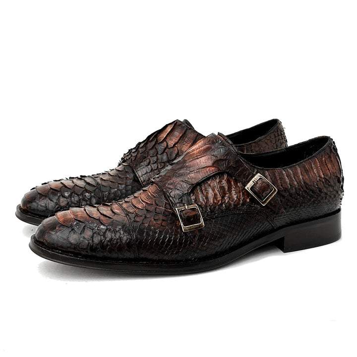 Original python all-match leather shoes