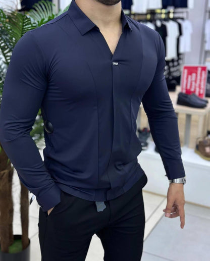 Italian Men's Fashion Simple Shirt