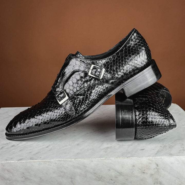 Original python all-match leather shoes