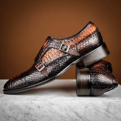 Original python all-match leather shoes