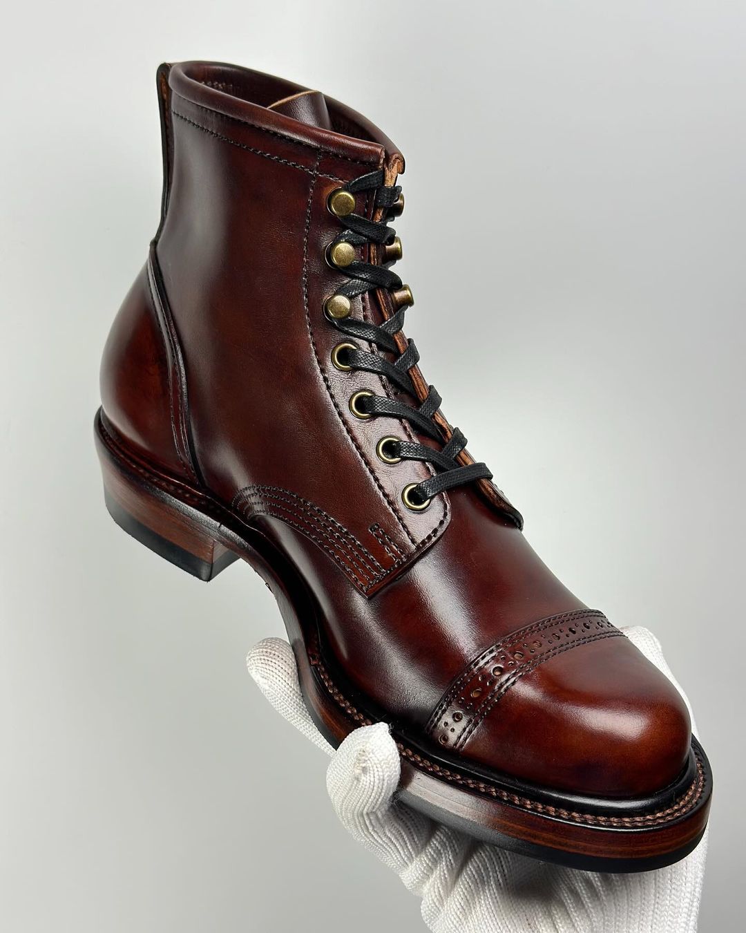 Italian handmade cowhide boots-B23601