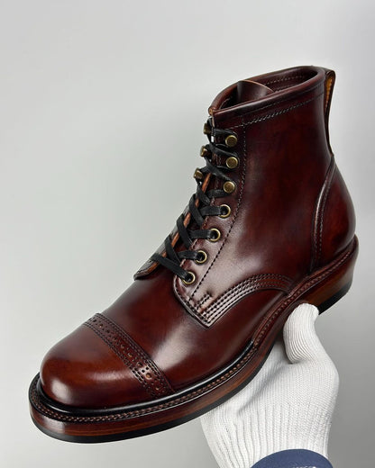 Italian handmade cowhide boots-B23601