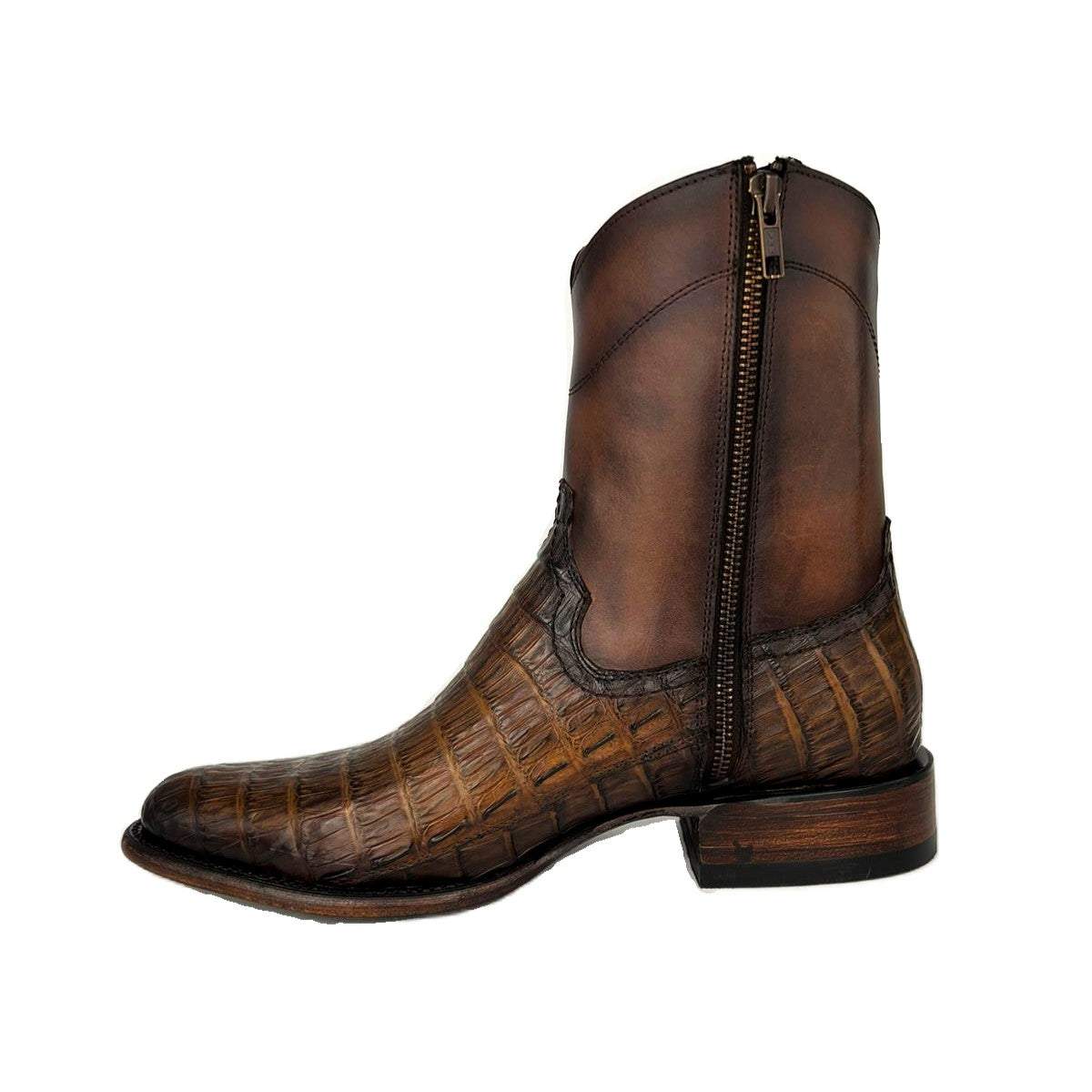 Emma Brown Alligator Boots