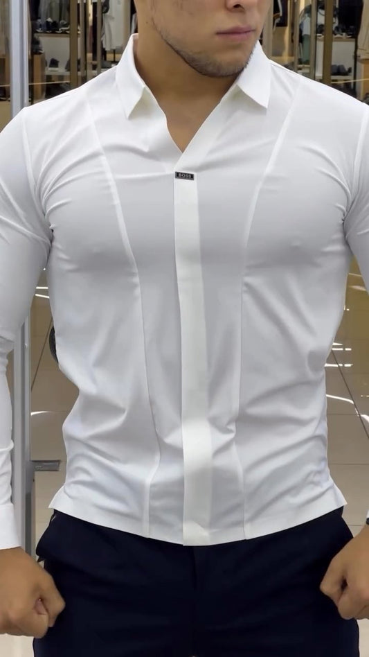 Italian Men's Fashion Simple Shirt