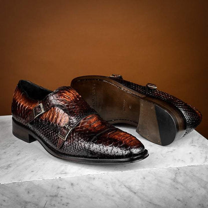 Original python all-match leather shoes