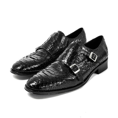 Original python all-match leather shoes