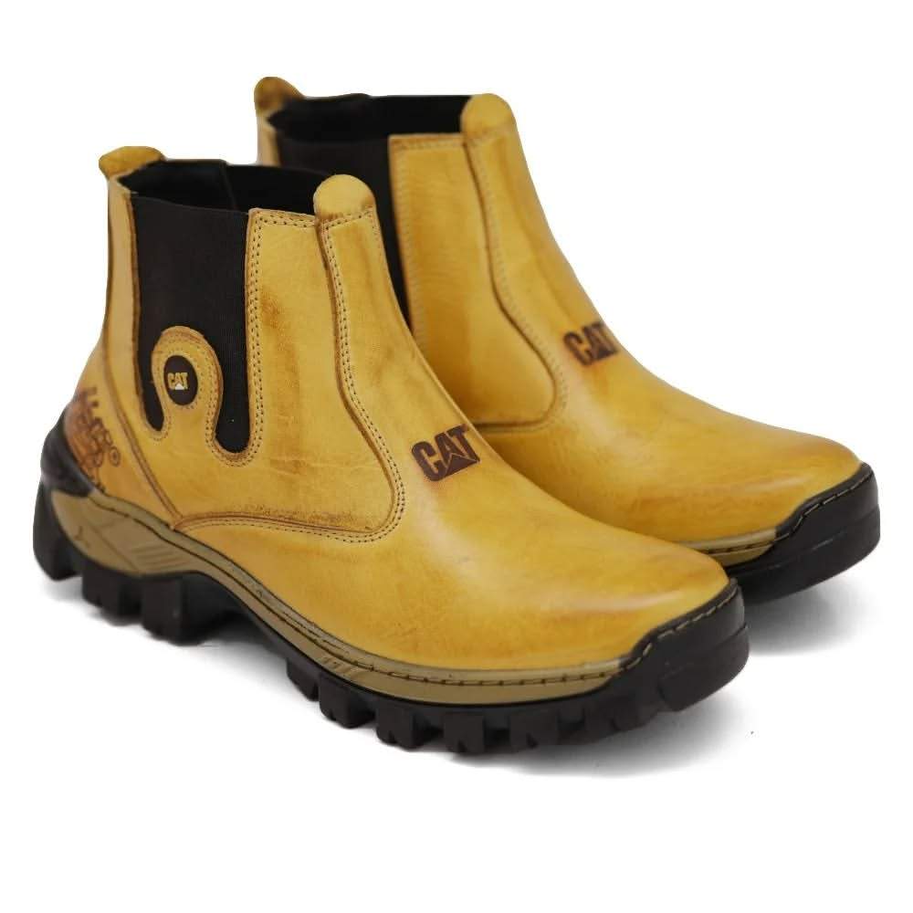 2024 Men's Waterproof Genuine Leather Casual Boots-CAT