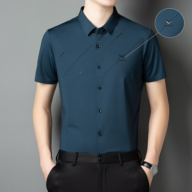 Men's Anti-Wrinkle Ice Silk Shirt