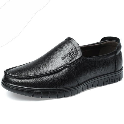 Italian business slip-on casual leather shoes