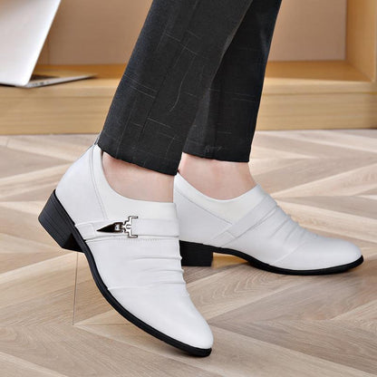Men's retro business casual leather shoes