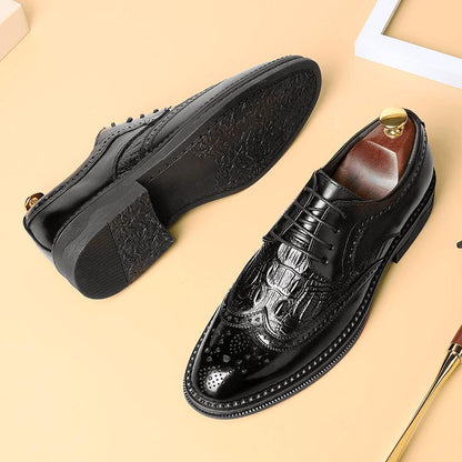 New men's business casual leather shoes