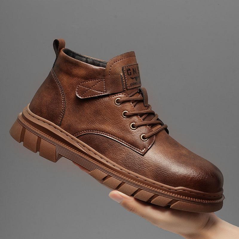 Men's handmade genuine leather casual shoes