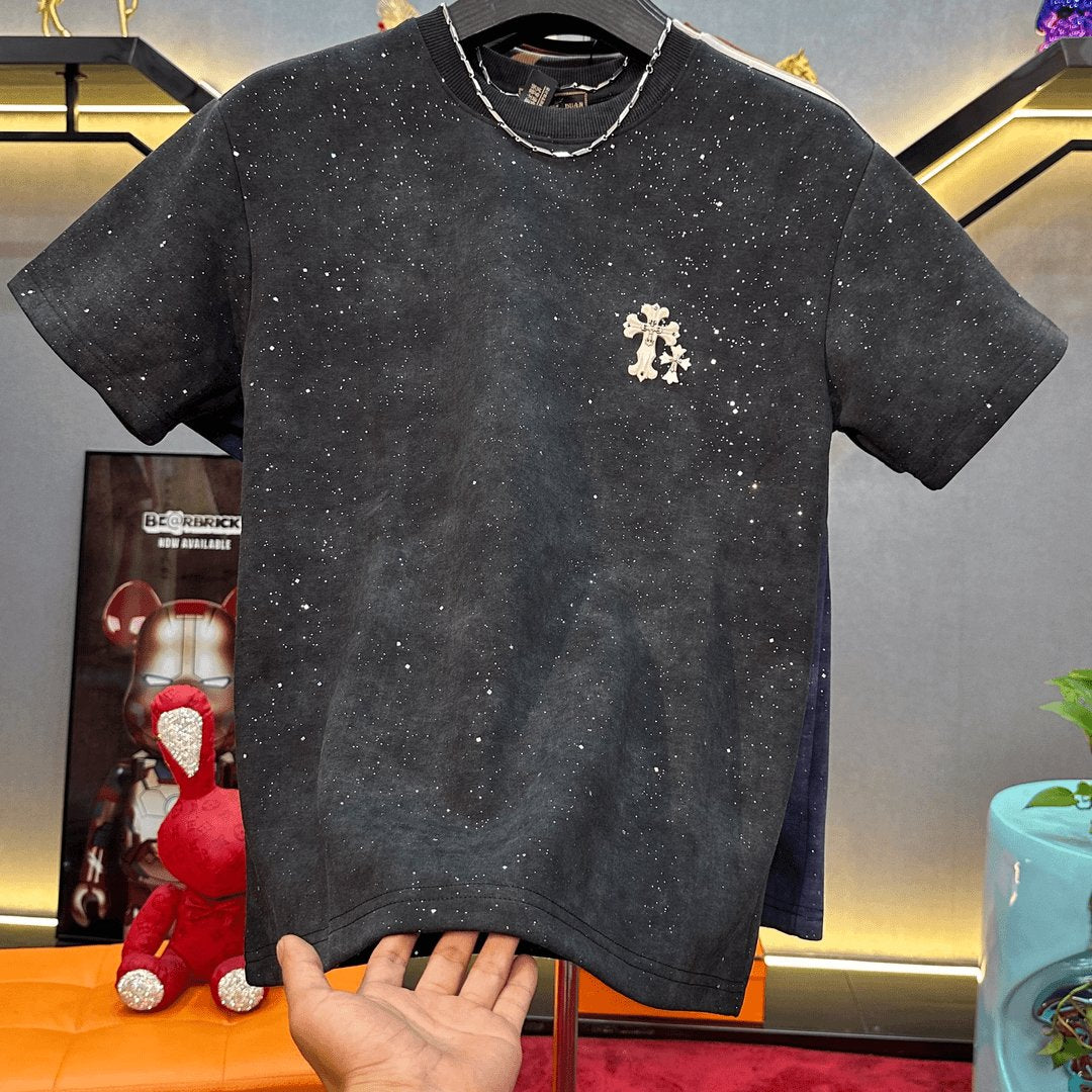 High quality starry sky casual T-shirt