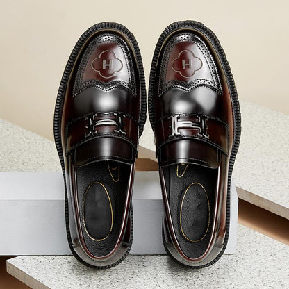 Italian handmade casual leather loafers