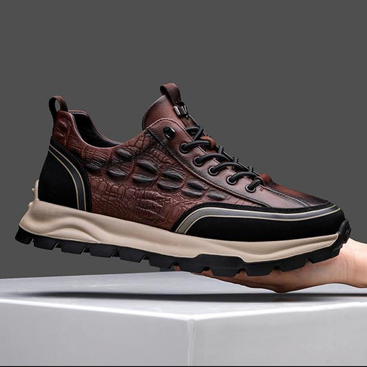 2023 Fall Men's Leather Sneakers
