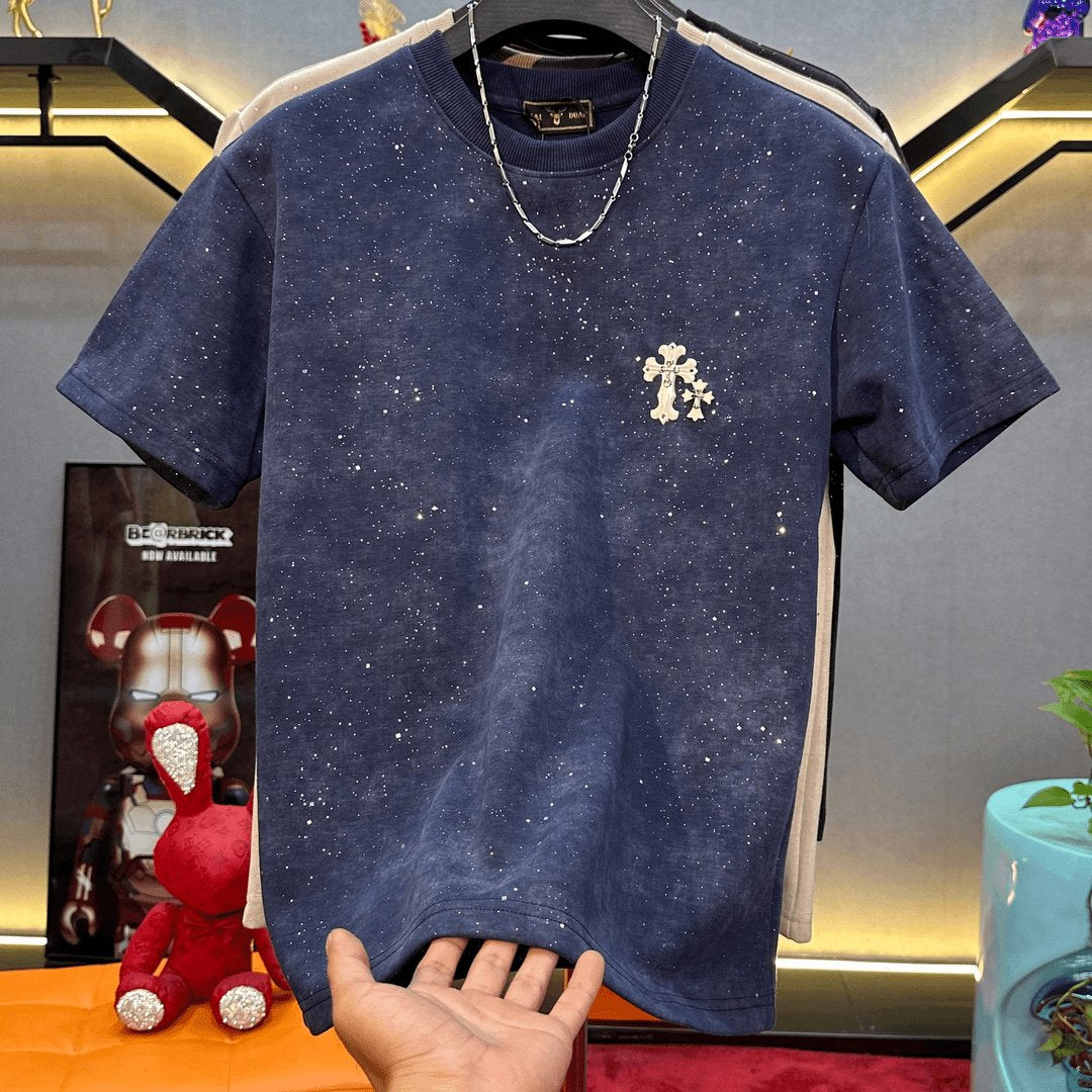 High quality starry sky casual T-shirt