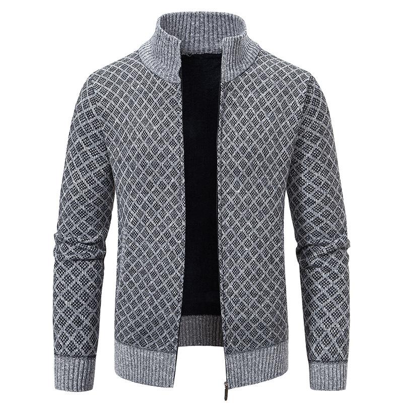 B228 Dapperkick Jacquard Knitted Sweater Jacket – istylemall