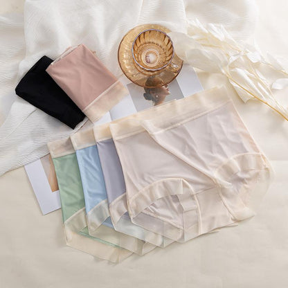 Ultra-thin seamless ice silk underwear