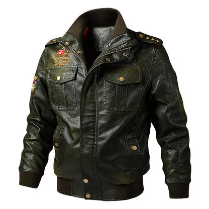 2022 autumn and winter new men's leather jackets