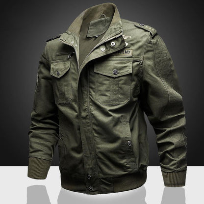 Autumn and winter new army green work jacket