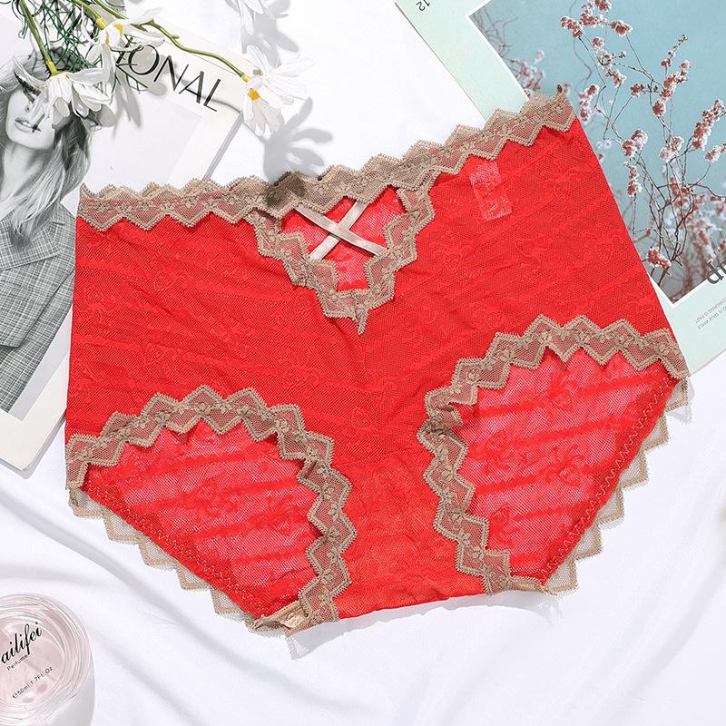 Lace Mesh Hollow Breathable Panties